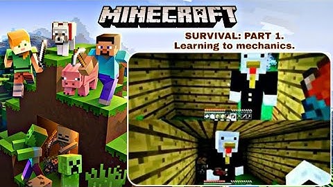 Minecraft: Nintendo Switch Edition G2, 2P local splitscreen Survival Mode, Learning the mechanics.