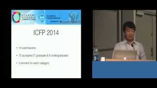 ICFP 2014: Student Research Competition Award Presentation
