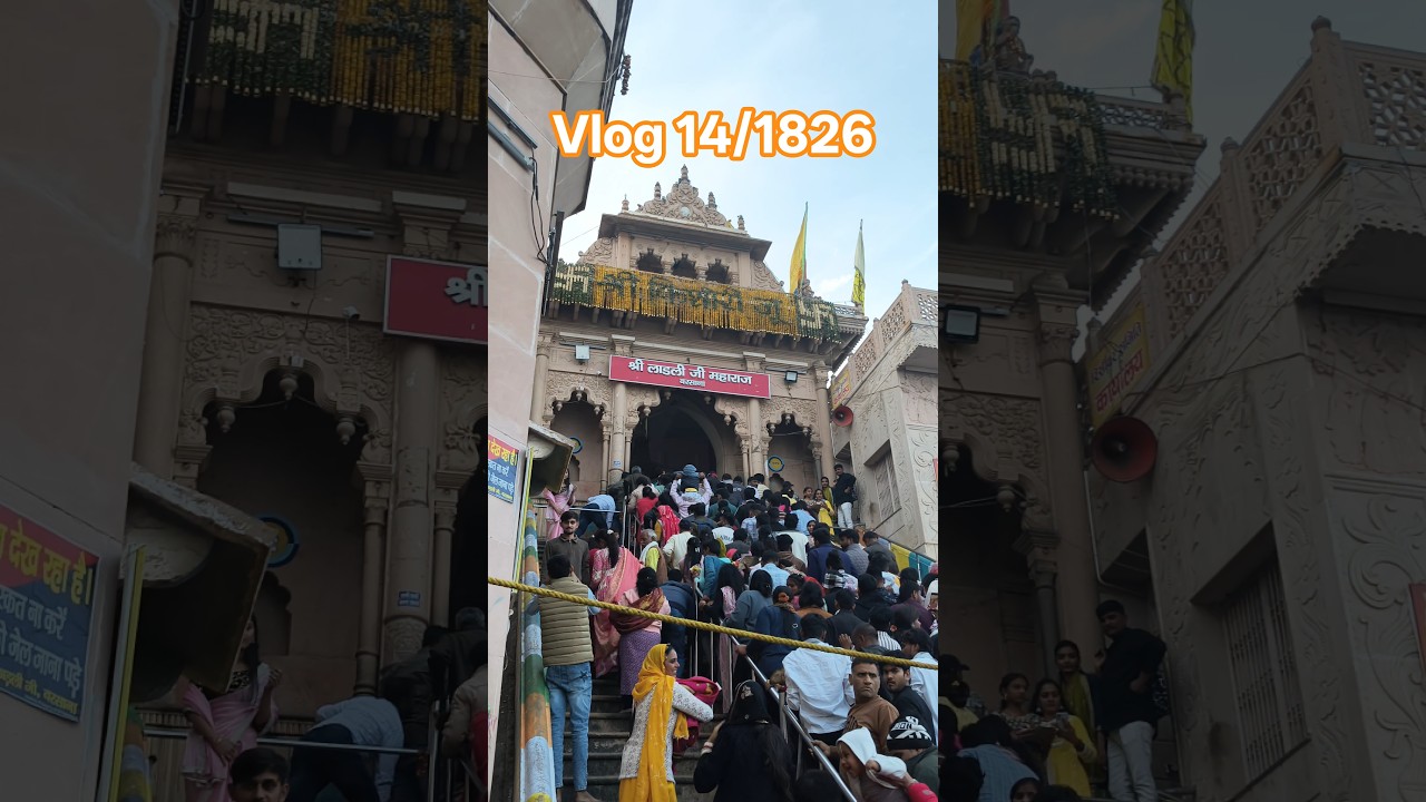 ek din me kiya shree bake bihari ji aur barsana aur govardhan ki parikrama 