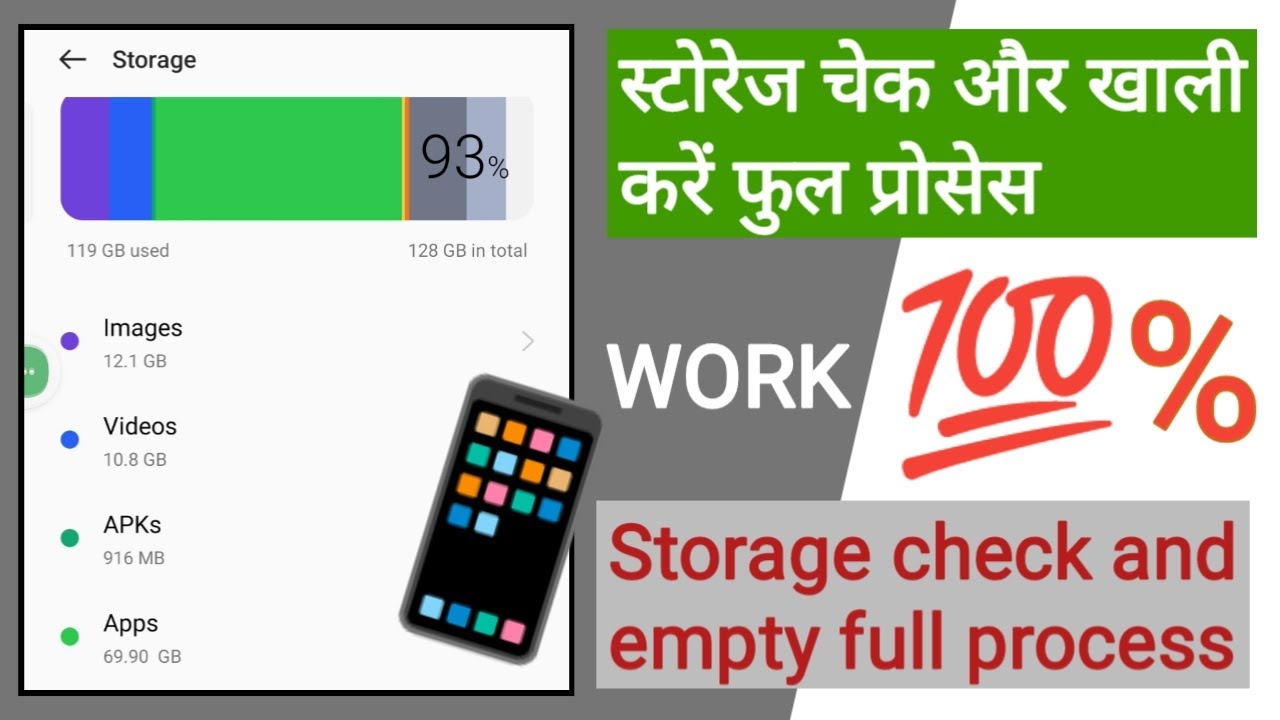 Phone Memory Full Phone Memory Kaise Khali Kare, Phone Ka storage