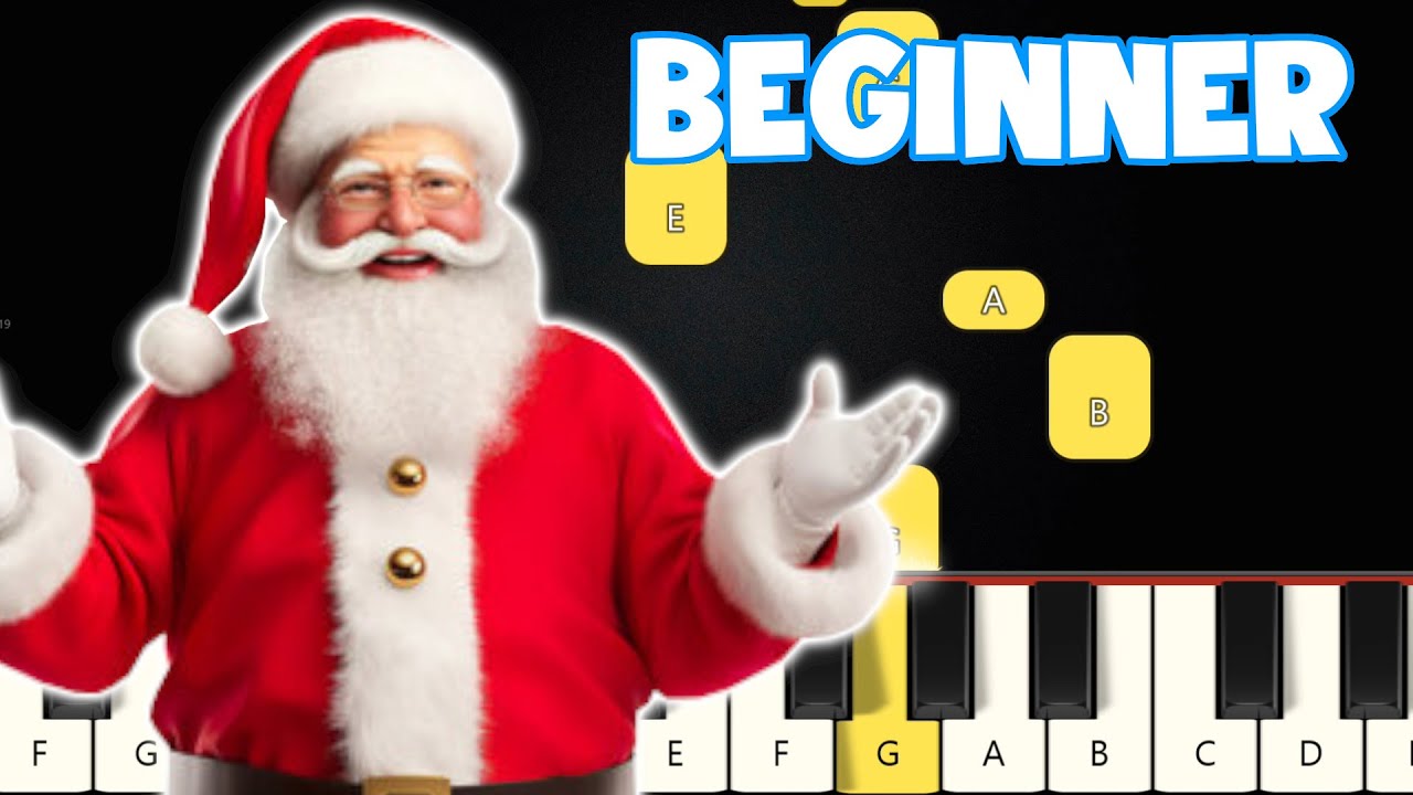 Feliz Navidad - Christmas | Beginner Piano Tutorial | Easy Piano