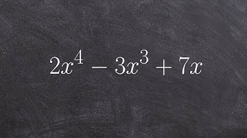 Factoring out the gcf to a prime polynomial