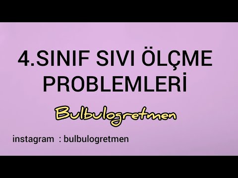4.sınıf sıvı ölçme problemleri #bulbulogretmen #matematik #sıvıölçme
