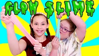 Glow in the Dark Slime!!  Simple DIY