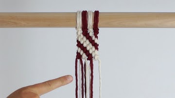 DIY Macrame Tutorial: Reverse DHHK Coloured Striped Pattern!