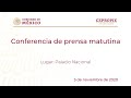 Conferencia de prensa matutina del martes 3 de noviembre 2020