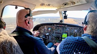 (4K) Citation II Flight PDK-I69 | Cockpit View