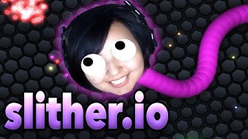 Slither.io with Shandab3ar! First time playing RAWR!