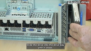 ThinkSystem SR950 V3 installing a hot swap drive