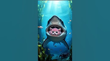 Mèo Hồng rơi xuống biển bị cá Mập cắn và cái kết #cat #ai #pickcat #shortvideo #short