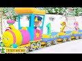 Lagu kereta angka natal | Lagu natal untuk anak-anak | Little Treehouse Indonesia | Video edukasi