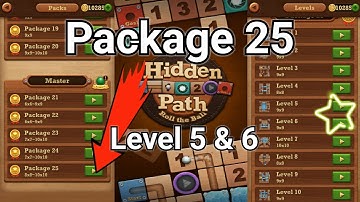 Roll the ball Hidden path || Master  || package 25 || Level 5 || Level 6 || All Level