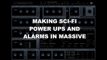 Video Game Sound Design Tutorial - Sci Fi Power Up Sounds in Massive