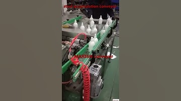 Steel tabletop chain accumulation conveyor table testing in MAXSEN conveyor factory