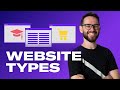 5 website types  how to design them  free web design course  episode 16