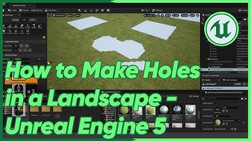 Landscape #1 - How to Make Holes in a Landscape (see part 2 for collisions) - Unreal Engine 5