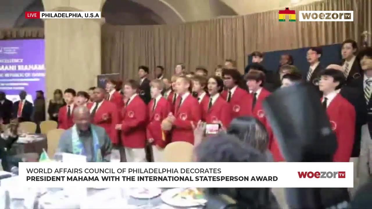 World Affairs Council of Philadelphia awards President Mahama the International Statesperson Award
