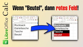 Libreoffice Calc Trick Zellen Automatisch Färben In Unter 3 Minuten Erklärt