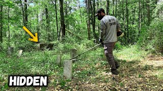 We were SHOCKED at who we found BURIED in this HIDDEN cemetery