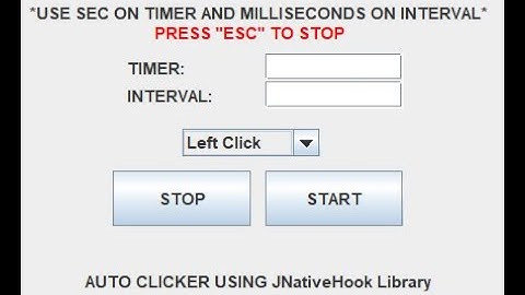 Java Simple Auto Clicker | Source Code