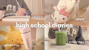 school day in my life ⊹ ࣪ ˖ | GRWM, productive school days, study vlog, realistic morning routine