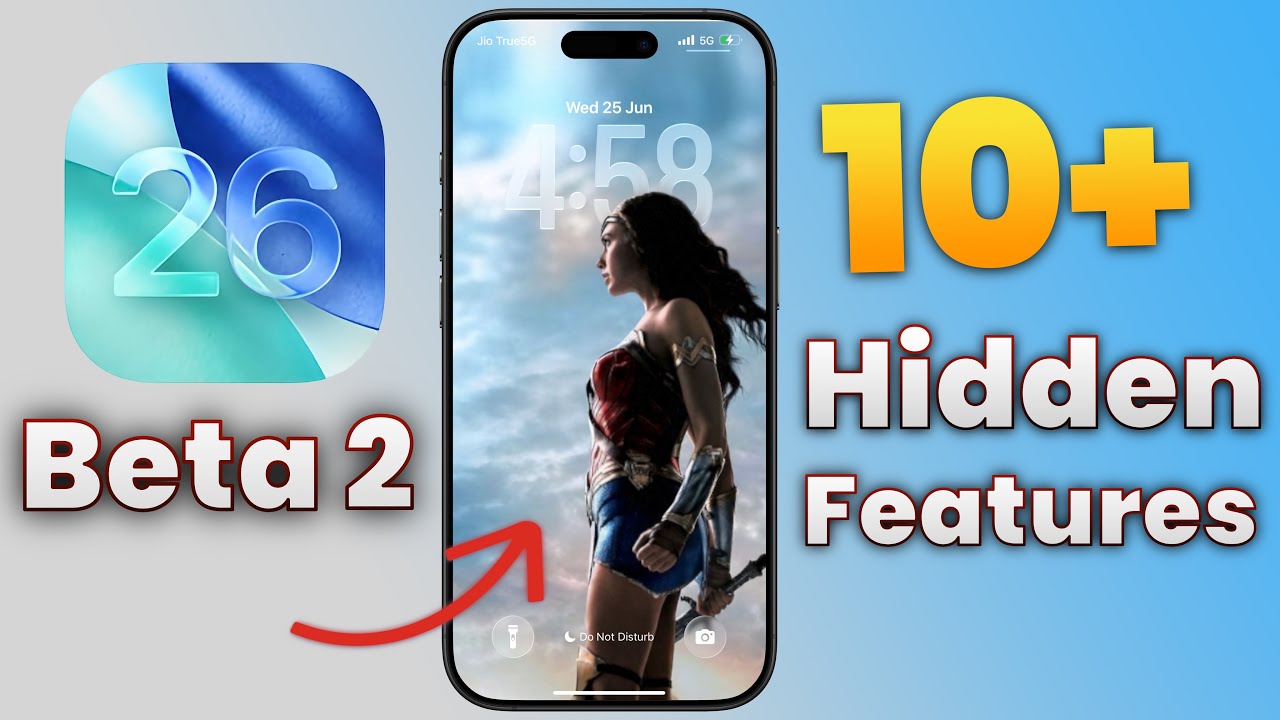 iOS 26 Beta 2 - Top 10 Hidden Features and Changes in Hindi! - YouTube