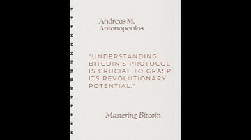 📊 „Mastering BITCOIN“ - Andreas M. ANTONOPOULOS #cryptoanalysis #stockmarket #digitalassets #btc