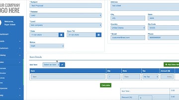 Proposal Management Script in php, Invoice Billing Proposal script - free crm proposal phpcrm.com