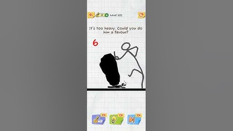 Draw 2 save stickman puzzle level 101 #shorts #draw2savegame #gameplay