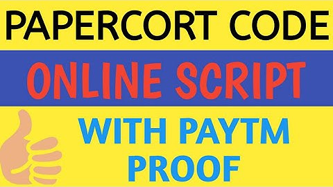 PaperCort Code App Online Script | PaperCort Code App | By Konan Saifi