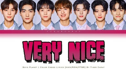 Very Nice (G-Group) - Boys Planet | Color Coded Lyrics [Han/Rom/PtBr]