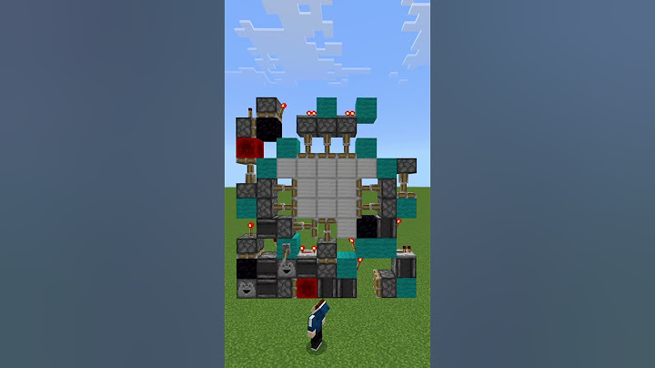3x3 Spiral Door! #minecraft #redstone #door #shorts