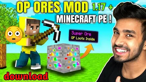 how to download in op mods in Minecraft pe  /-Minecraft But Ores Drop OP items in Minecraft