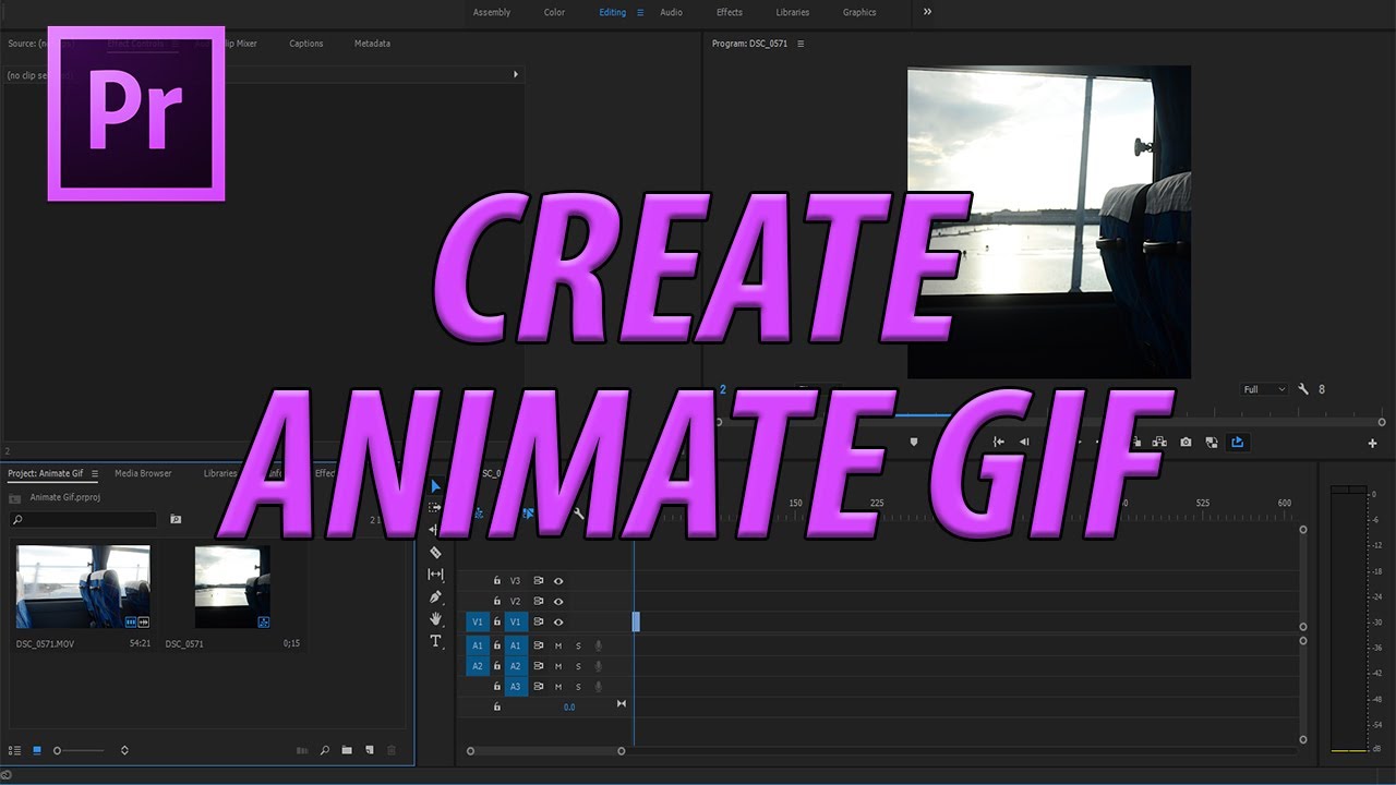 How To Create A Gif In Premiere Pro Cc 2017 Youtube