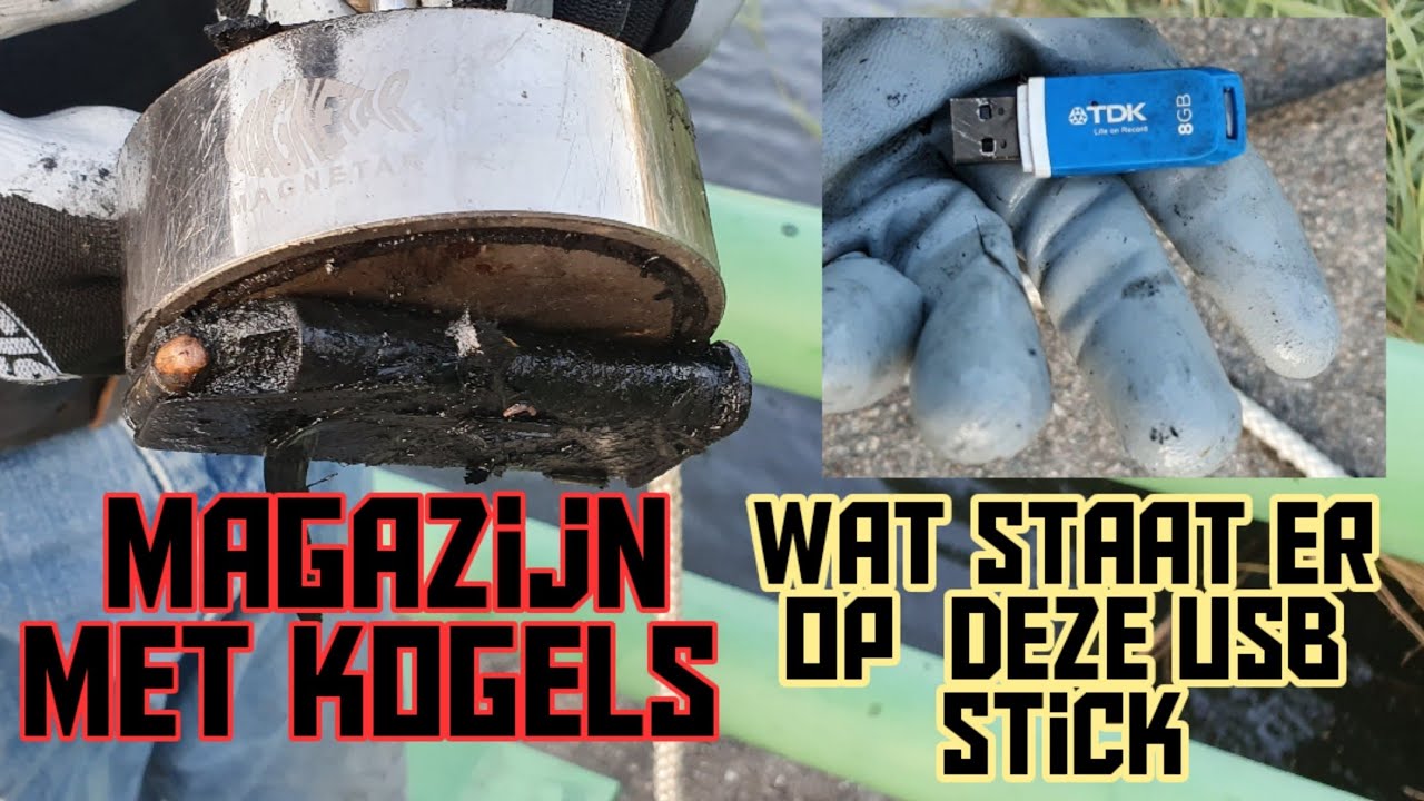 Magneet vissen een magazijn kogels en de mysterieuze usb stick YouTube Magneet vissen een magazijn kogels en de mysterieuze usb stick YouTube