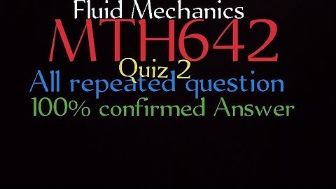MTH642 Quiz 2