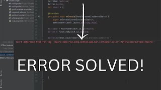 SOLVING can't determine type tag for macro error!