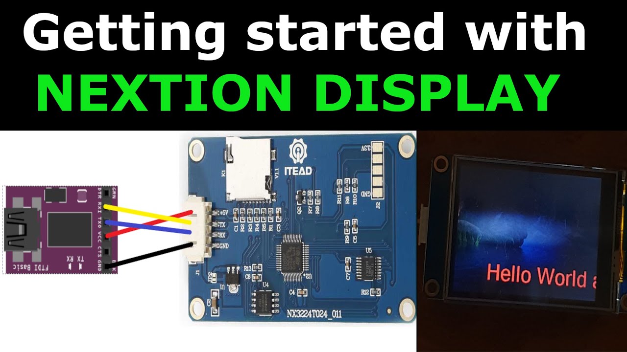 Getting started with Nextion Display - YouTube