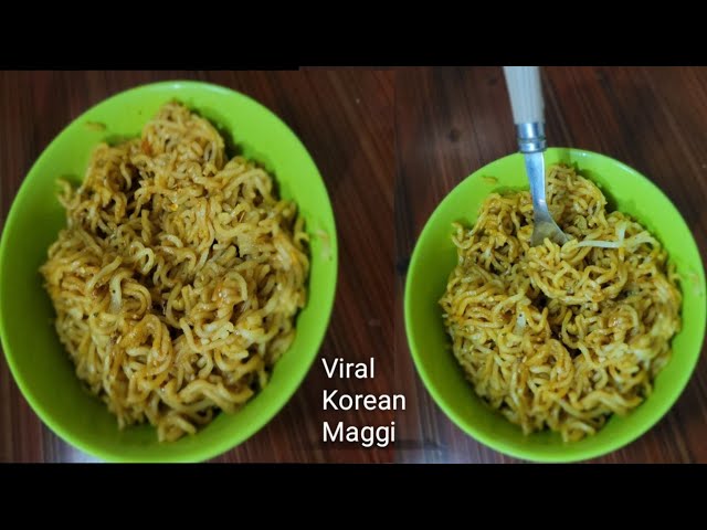 Korean Style Maggi Noodles Recipe - VegeCravings