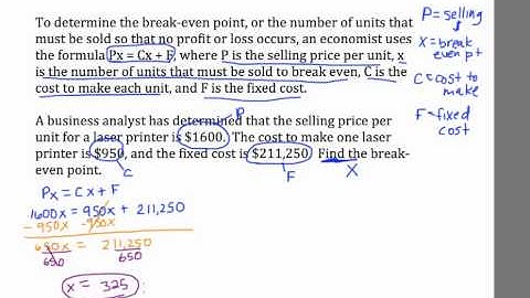 Video Equation Word Problems