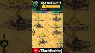 Perfect War in Mad RaM Events in CWL Day 1! - Clash of Clans