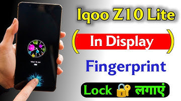 iqoo z10 lite display fingerprint setting | how to add in display fingerprint lock iqoo z10 lite