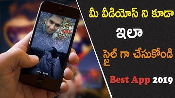 How to edit video in pitu app explain in telugu 2020| Best Video Editing App