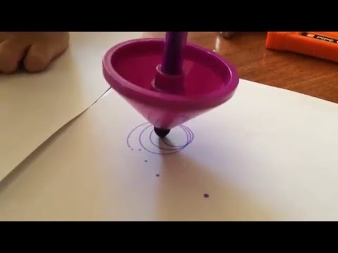 The locus of points traced by a spinning top