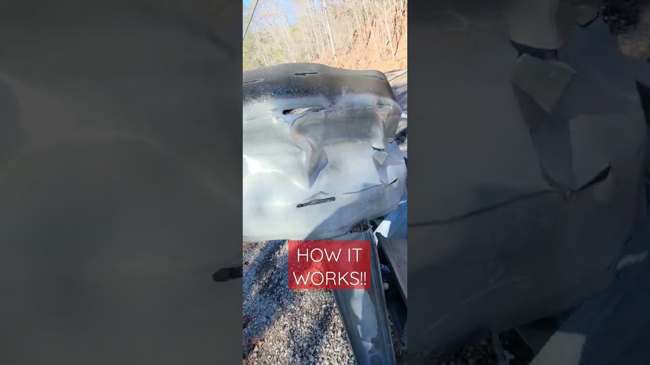 How a MSKT Guardrail End Terminal Works in an Energy Absorbing Impact. Crash in Roane County,  TN