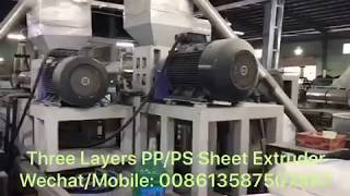 Sinoplast Plastic Sheet Making Line for double color PP PS