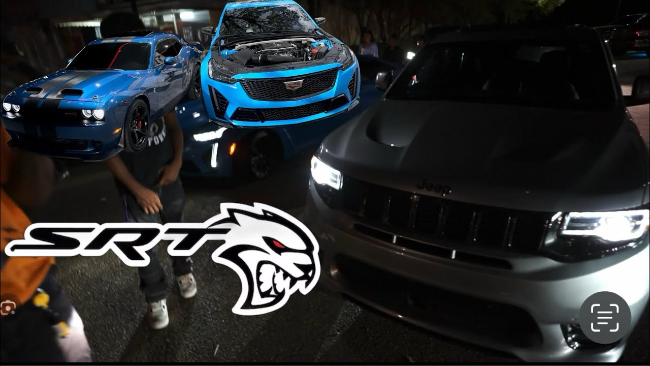 SRT HELLCATS AND CTV-BLACK WING CUT UP IN TRAFFIC - YouTube