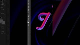 How to Create a Styled Mixer Brush Text Effect in Adobe Photoshop #shorts