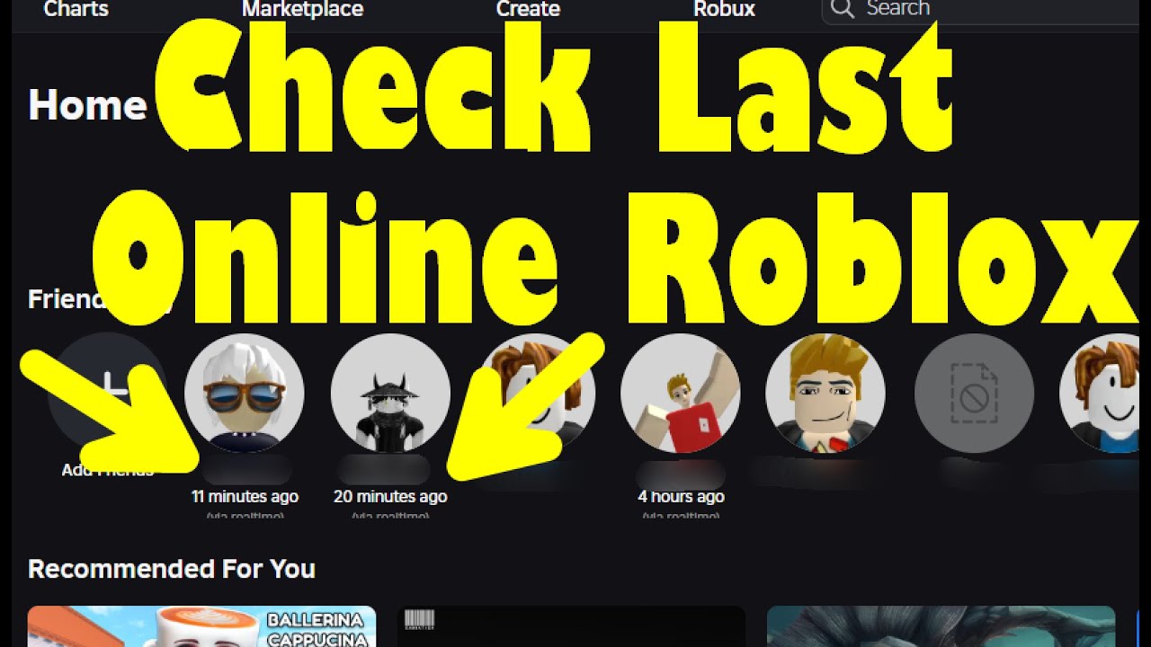 How To See When someone Was Last Online On Roblox - YouTube