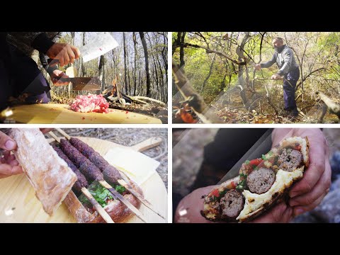 ბუნებაში მომზადებული არატრადიციული ქაბაბი